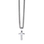 Cross Necklace and Cuban Chain | Great Gift for Brother | SS | 18-22 in
