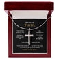 Cross Necklace for Men | Love and Faith Gift for Him | SS | 18-22 in