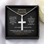 Cross Necklace for Men | Love and Faith Gift for Him | SS | 18-22 in