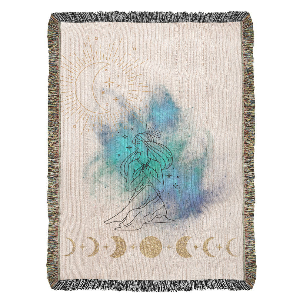 Feminine Energy Blanket | Heirloom Woven Blanket 50” x 60”