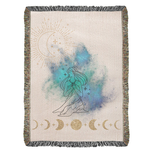 Feminine Energy Blanket | Heirloom Woven Blanket 50” x 60”